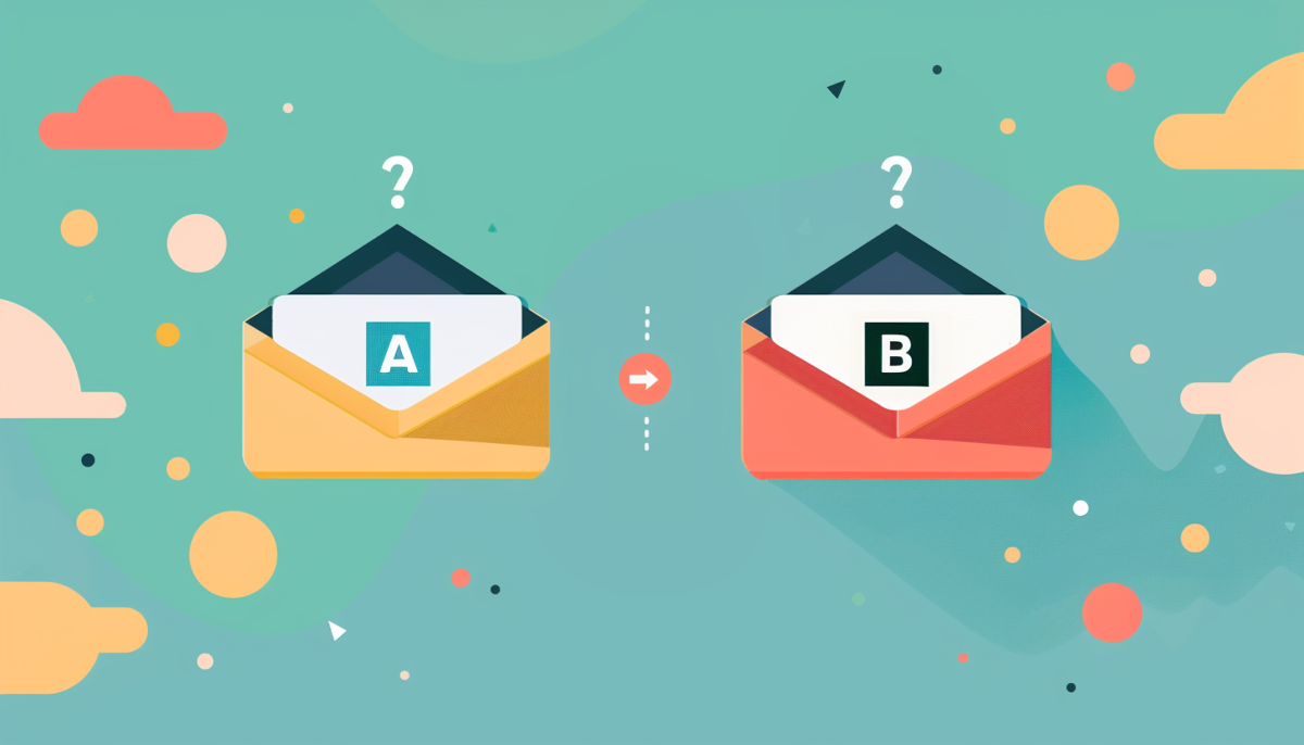 Two envelopes. One containing the letter "A" and the other containing the letter "B"