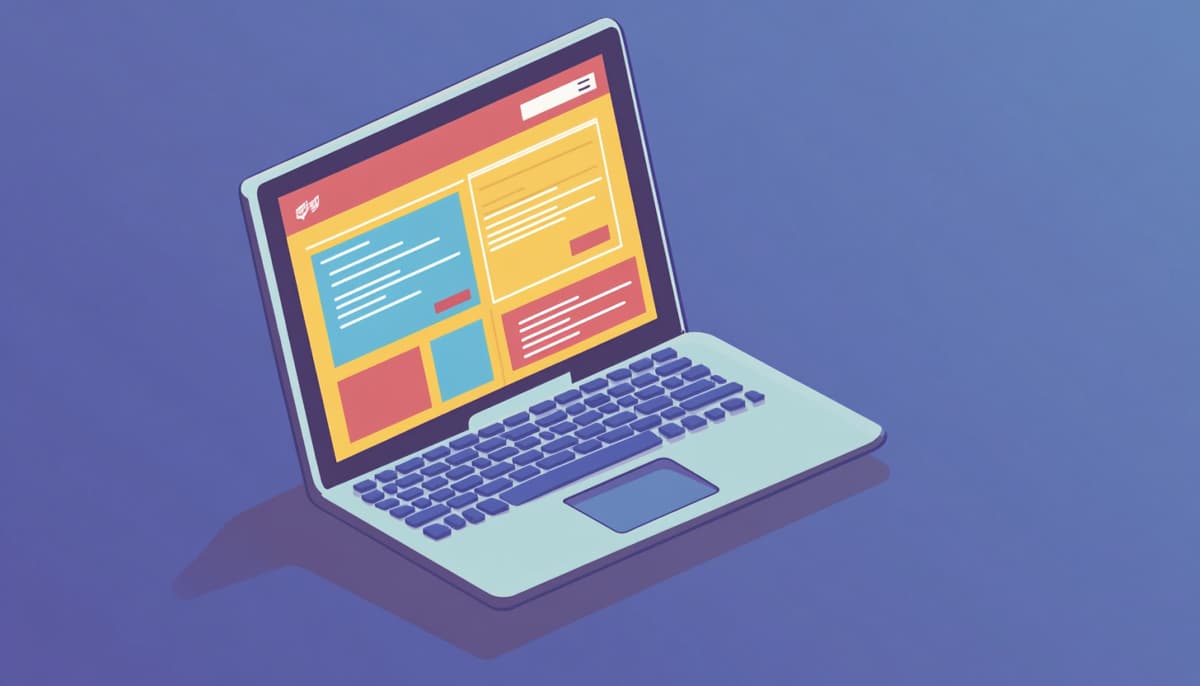 a laptop featuring a landing page for lead gen