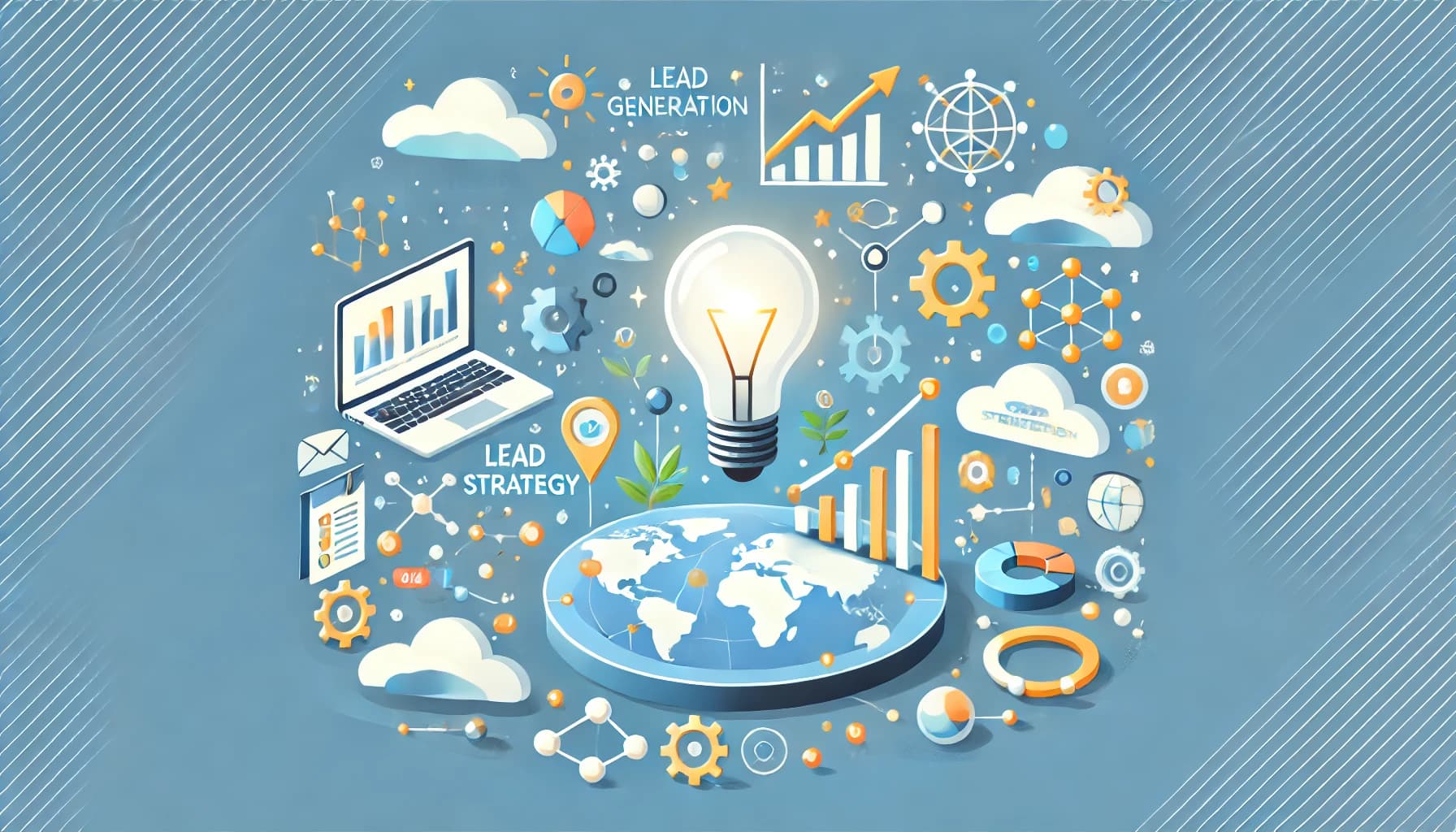A series of graphs, charts, and technology